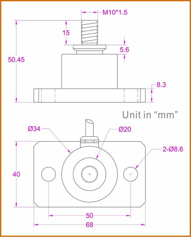 Compression load cell 50kg 100kg 200kg 300kg 500kg compression force ...