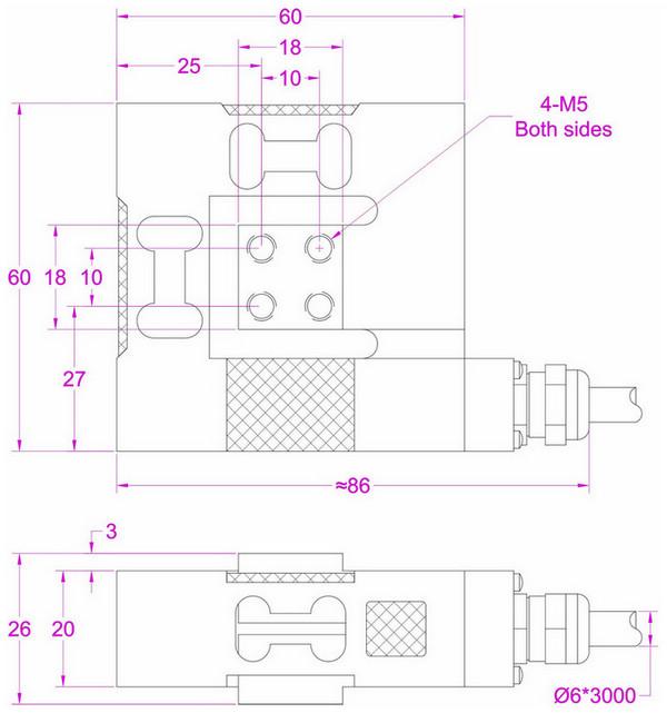 Multi axis force sensor 1kN 500N 300N 200N 100N 50N 20N multi-axis load ...