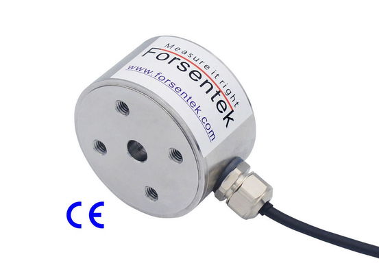 China Flange Type Press Force Load Cell Cylindrical Press Force Sensor supplier
