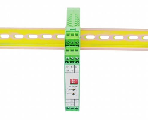 35mm DIN Rail Mount Load Cell Signal Amplifier -10-10V 4-20mA