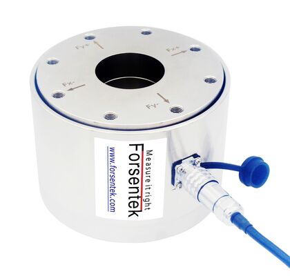 Flange Mount 3-Axis Load Cell 0-100kN Through Hole Multi-axis Force Sensor