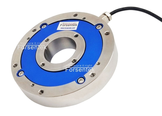 Through hole torque transducer for agitator torque measurement