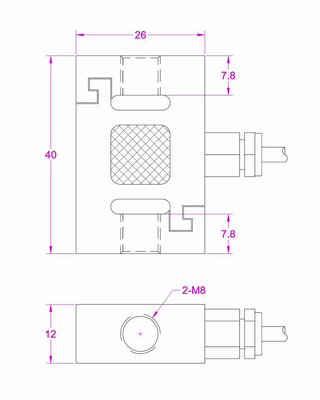 500N Compression Traction Force Sensor 1kN Traction Load Cell 2kN