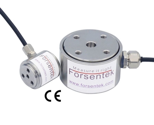 Flange Type Load Cell 100kg Thrust Force Transducer 1kN Compression Force Measurement