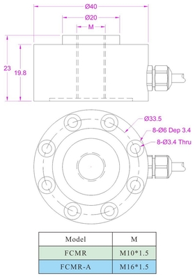 Pancake Load Cell 1kN 2kN 5kN Compression Force Transducer 10kN 20kN