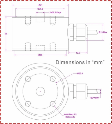 Flange load cell 20kN 10kN 5kN 2kN 1kN 500N tension compression force measurement