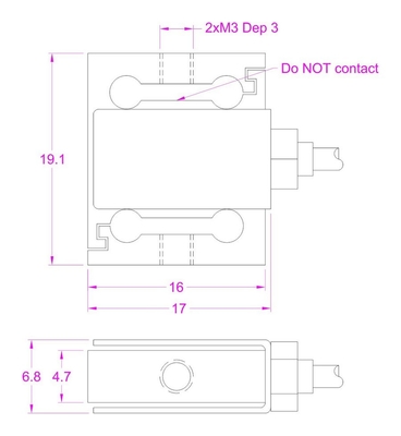 Miniature Force Sensor 1lb Micro Compression Load Cell 200g 500g Force Transducer 2N 5N