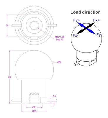 Gear Lever Load Cell 1kN 500N 200N 100N Stick Shift Force Sensor