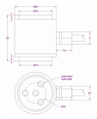 Cylinder Thrust Measurement Transducer 2kN 1kN 500N 200N 100N 50N 20N