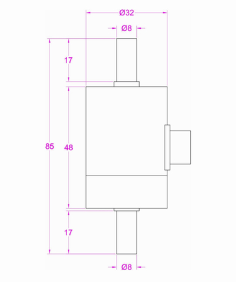 Miniature shaft to shaft reaction torque transducer small size torque sensor