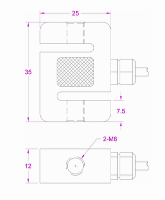 M8 threaded Miniature Tension Compression Load Cell 200kg 100kg 50kg 20kg 10kg