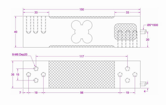 High Accuracy Load Cell 350kg 200kg 100kg 60kg Weight Measurement Sensor