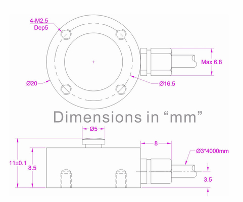 Miniature Button Load Cell 500kg 200kg 100kg 50kg 20kg 10kg Micro Compression Sensor