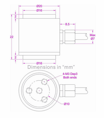 Miniature Column Load Cell 2kg 5kg 10kg 20kg 50kg 100kg 200kg Cylinder Type Load Cell